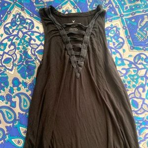 American Eagle Long Black Tank Top